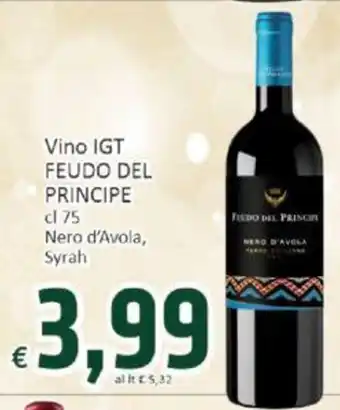 Paghi Poco Feudo Del Principe Vino IGT Nero d'Avola,Syrah 75 cl offerta