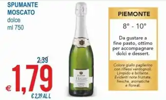 MD Discount Moscato Spumante 750 ml offerta