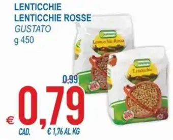 MD Discount Gustato Lenticchie Lenticchie Rosse 450 g offerta