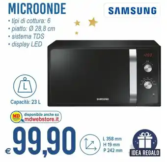 MD Discount Samsung Microonde offerta