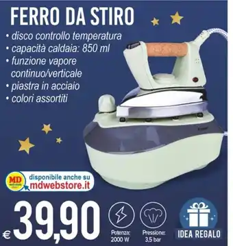 MD Discount Ferro da Stiro offerta