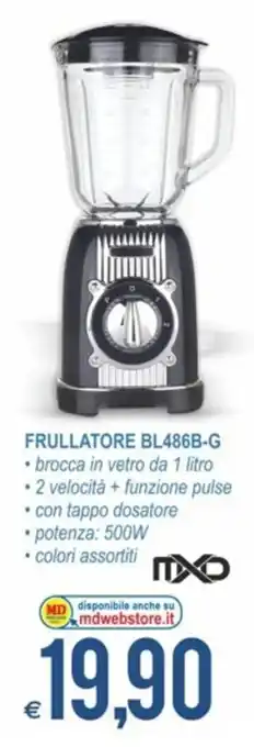 MD Discount MXD Frullatore BL486B-G 1 litro offerta