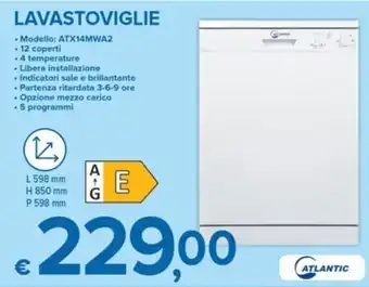 MD Discount Atlantic Lavastoviglie offerta