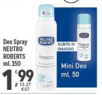 Supermercati Dok Neutro ROberts Deo Spray 150ml offerta