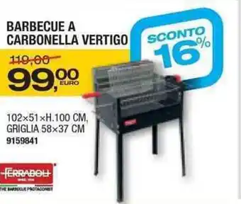 Bricofer Barbecue A Carbonella Vertigo offerta