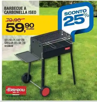 Bricofer Barbecue A Carbonella Iseo offerta