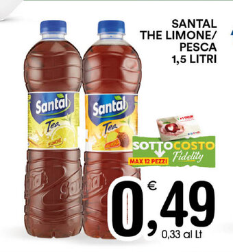 Gecop Santal The Limone/Pesca 1,5 litri offerta