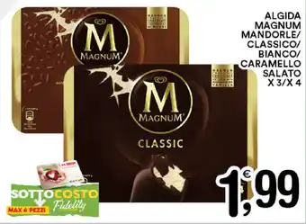 Algida Magnum Mandorle/Classico/Bianco/Caramello Salato x 3/x4