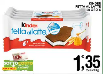Kinder Fetta Al Latte 28gr x 5