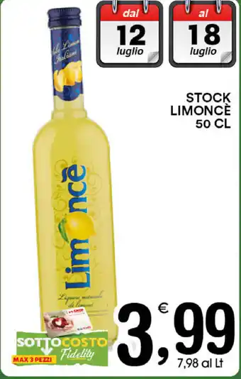 Stock Limoncè 50cl