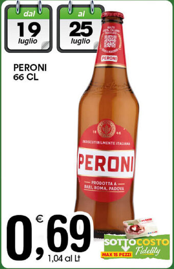 Gecop Peroni 66cl offerta