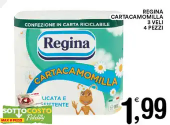 Gecop Regina Cartacamomilla 3 Veli 4 Pezzi offerta