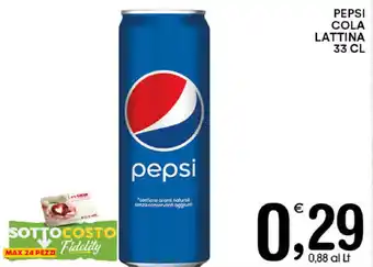Gecop Pepsi Cola Lattina 33cl offerta