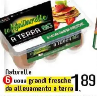 IperFamila Le Naturelle 6 uova grandi fresche da allevamento a terra offerta
