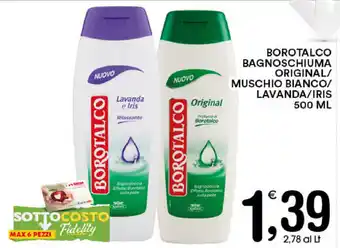 Borotalco Bagnoschiuma Original/Muschio Bianco/Lavanda/Iris 500ml