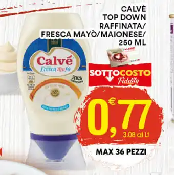 Calvè Top Down Raffinata/Fresca Mayò/Maionese/250ml