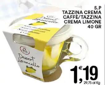 Gecop S.P Tazzina Crema Caffè/Tazzina Crema Limone 40gr offerta