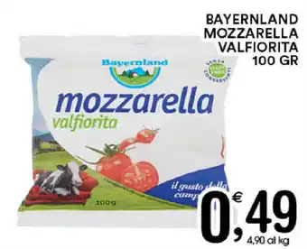 Gecop Bayernland Mozzarella Valfiorita 100gr offerta