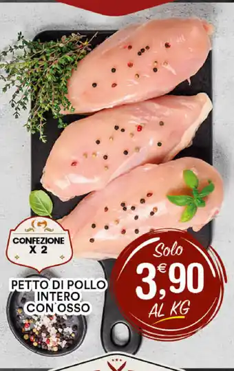 Petto di Pollo Intero Con Osso x 2
