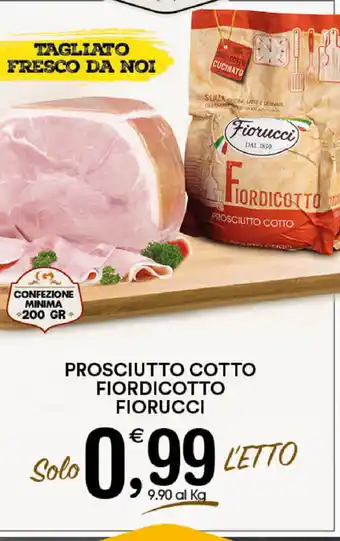 Gecop Fiorucci Fiordicotto Prosciutto Cotto 200gr offerta