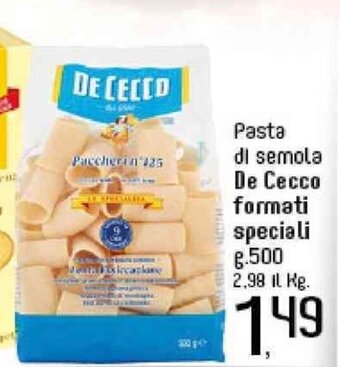 IperFamila De Cecco formati speciali 500 g. offerta