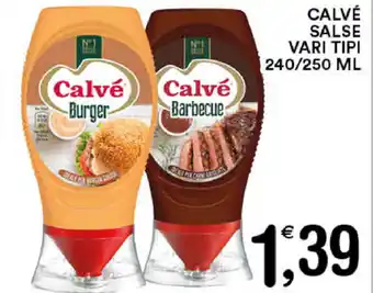 Calvè Salse Vari Tipi 240/250ml