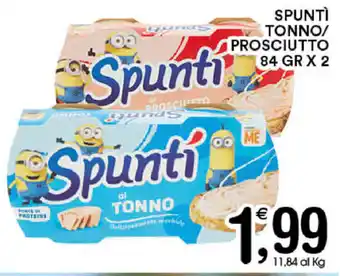 Gecop Spuntì Tonno/Prosciutto 84gr x 2 offerta
