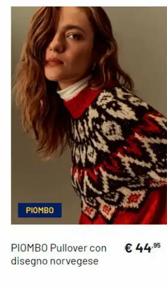 Pullover con disegno norvegese