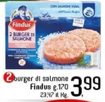 IperFamila Findus 2 burger di salmone 170 g. offerta