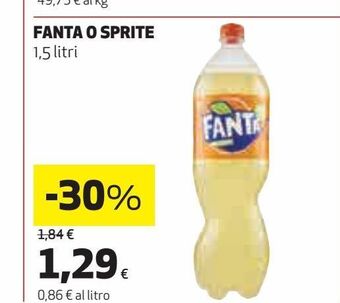 Coop Fanta sprite 1.5 l offerta