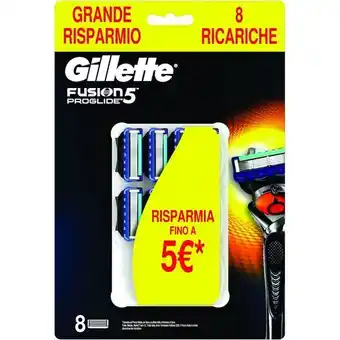 La Saponeria Gillette lame ricambio rasoio fusion5 proglide man.base 8 pz offerta