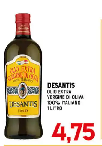 Gran Risparmio Desantis Olio Extra Vergine di Oliva 100% Italiano 1 litro offerta