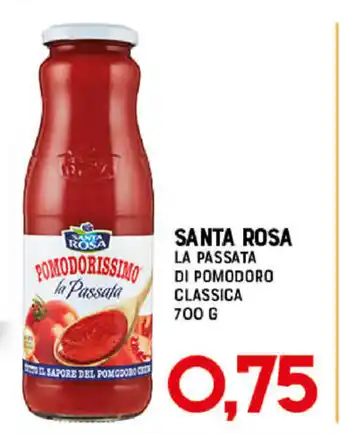 Gran Risparmio Santa Rosa La Passata di Pomodoro Classica 700g offerta