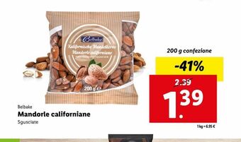 Lidl Mandorle californiane offerta