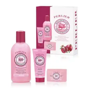 Perlier Kelemata Cofanetto bagno schiuma, crema mani e sapone solido melograno offerta