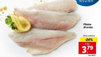 Lidl Filetto di orata offerta