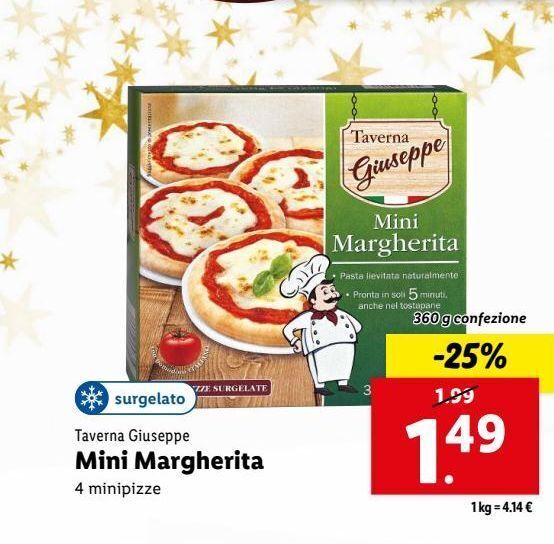 Mini margherita offerta di Lidl
