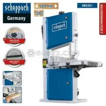 eBay Sega a nastro per legno 500w da banco verticale ø 250 mm 500w scheppach hbs261 offerta
