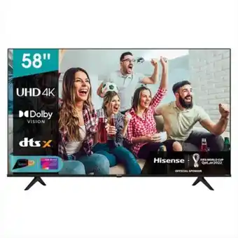 Euronics Hisense - smart tv led uhd 4k 58" 58a6hg-black offerta