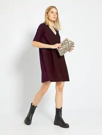 Vestito corto in maglia soffice