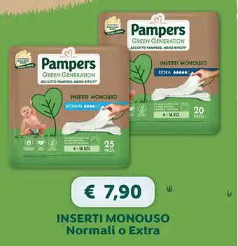 Acqua & Sapone Pampers Green Generation Inserti Monouso Normali o Extra offerta