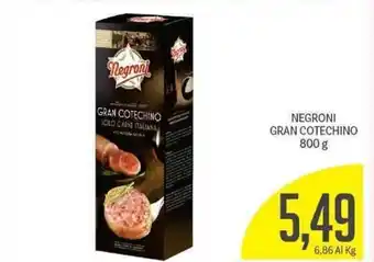 Supermercati Piccolo Negroni Gran Cotechino 800 g offerta