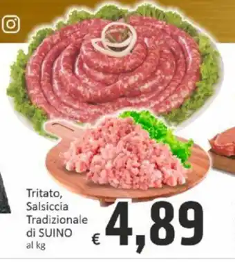 Tritato Salsiccia Tradizionale di Suino al kg
