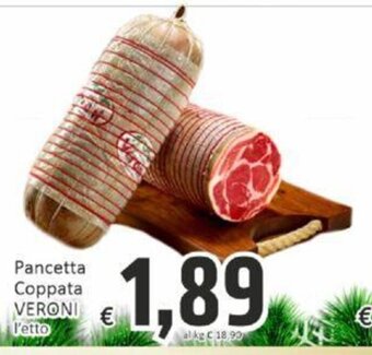 Paghi Poco Pancetta Coppata Veroni l'etto offerta