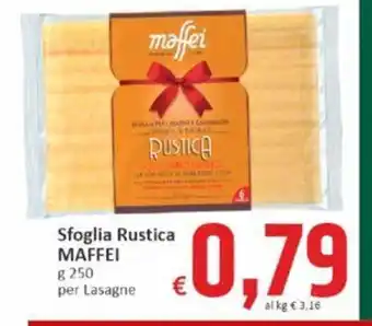 Sfoglia Rustica Maffei 250 g per Lasagne