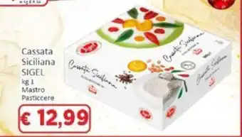 Paghi Poco Sigel Cassata Siciliana 1 kg Mastro Pasticcere offerta
