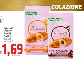 Paghi Poco Bauli Croissant Classici Farciti 300 g x 6 vari gusti offerta