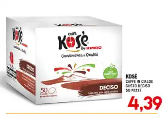 Gran Risparmio Kosè Caffe in Cialde Gusto Deciso 50 Pezzi offerta
