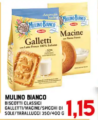 Gran Risparmio Mulino Bianco Biscotti Classici Galletti/Macine/Spicchi di Sole/Tarallucci 350/400g offerta