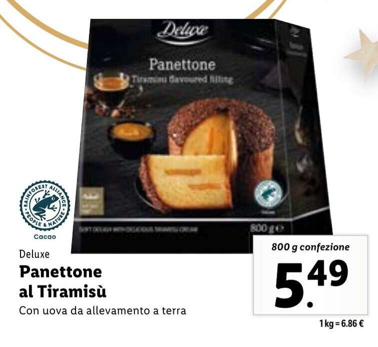 Deluxe al Tiramisù 800 g offerta di Lidl